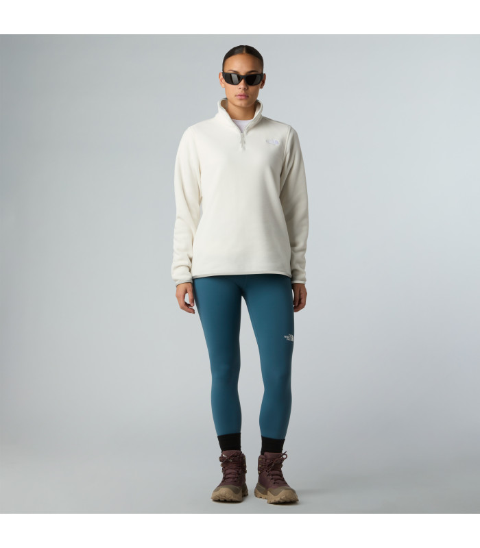 The North Face W Glacier 1/4 Zip Fleece White Dune - tokatlis.gr
