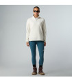 The North Face W Glacier 1/4 Zip Fleece White Dune