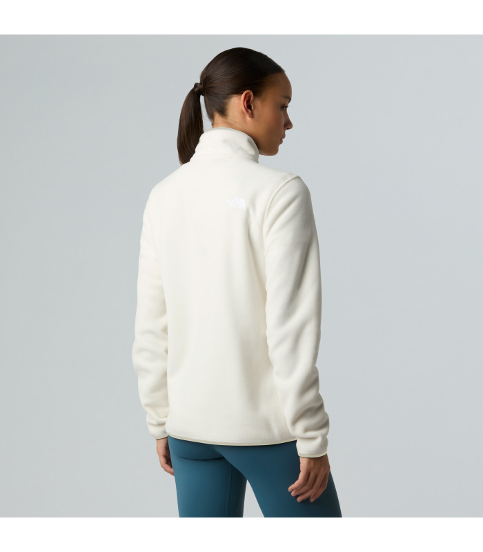 The North Face W Glacier 1/4 Zip Fleece White Dune - tokatlis.gr