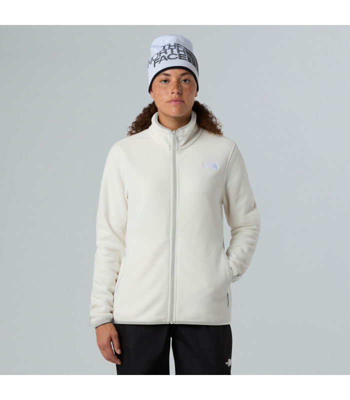 The North Face W Glacier Full Zip Fleece White Dune - tokatlis.gr