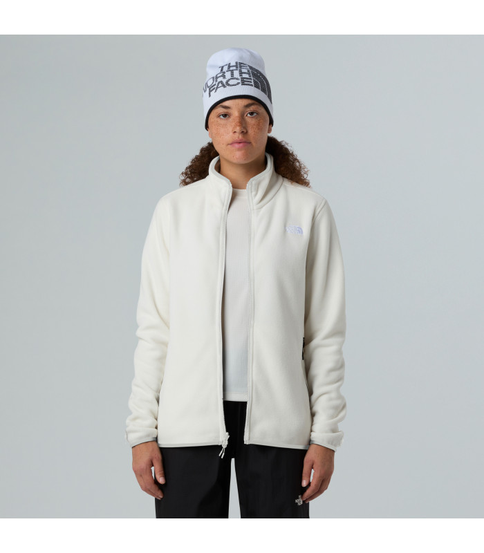 The North Face W Glacier Full Zip Fleece White Dune - tokatlis.gr