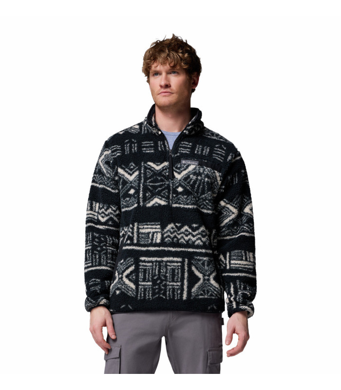 Columbia Ανδρική Μπλούζα Rugged Ridge High Pile Half Zip Greenscape Deschutes Days- tokatlis.gr