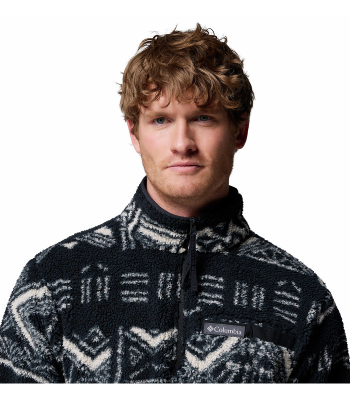 Columbia Ανδρική Μπλούζα Rugged Ridge High Pile Half Zip Greenscape Deschutes Days- tokatlis.gr