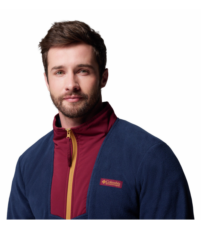 Columbia Ανδρική Ζακέτα Sequoia Grove Full Zip Fleece Rich Wine/ Collegiate Navy- tokatlis.gr