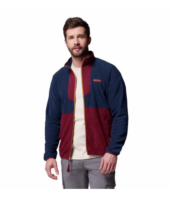 Columbia Ανδρική Ζακέτα Sequoia Grove Full Zip Fleece Rich Wine/ Collegiate Navy- tokatlis.gr