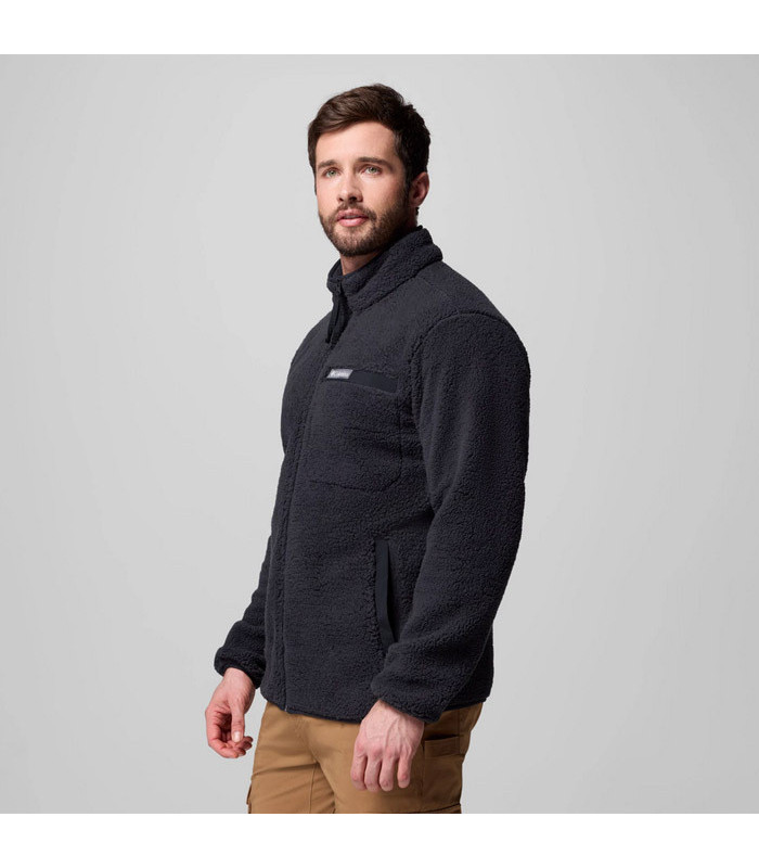 Columbia Ανδρική Ζακέτα Rugged Ridge High Pile Half Zip Black - tokatlis.gr