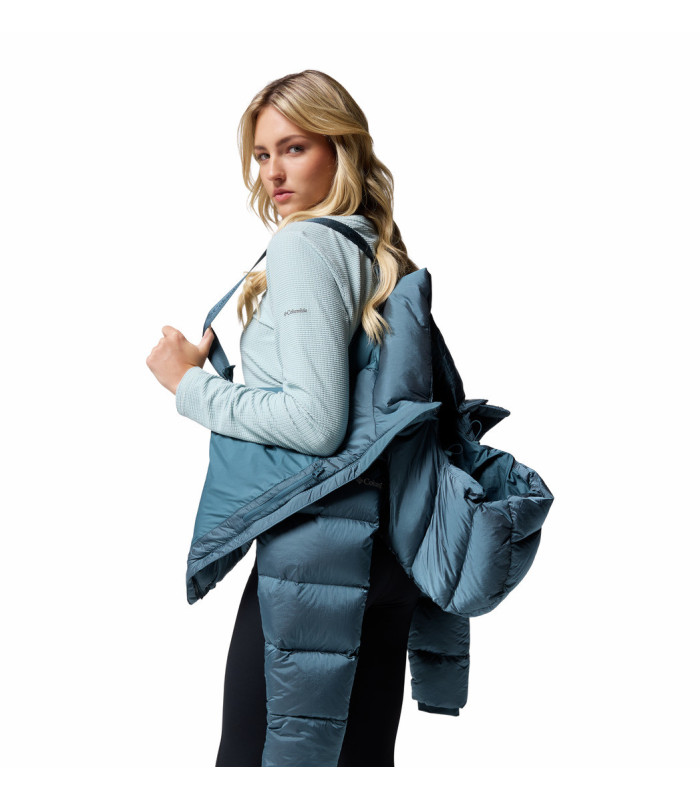 Columbia W Μπουφάν Amaze Puff Hooded Jacket Everblue High Shine -tokatlis.gr