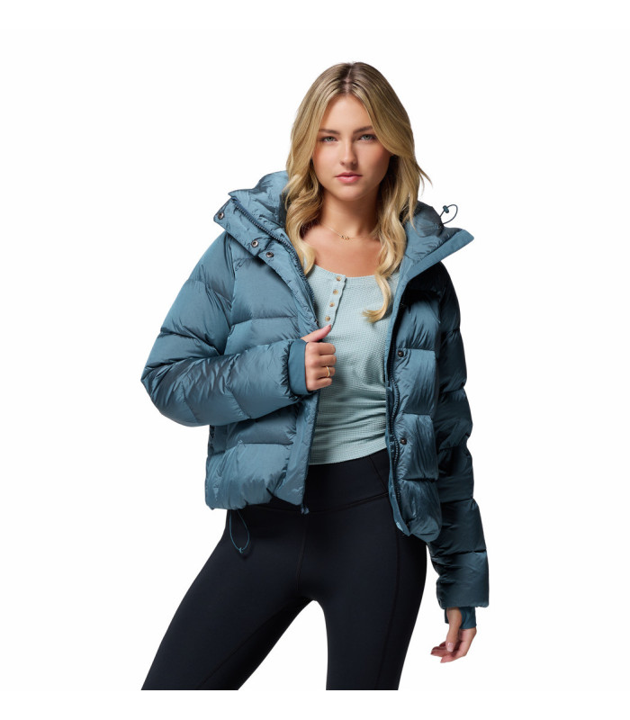 Columbia W Μπουφάν Amaze Puff Hooded Jacket Everblue High Shine -tokatlis.gr