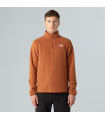 The North Face Ανδρική Μπλούζα Glacier 1/4 Zip Fleece Burnt Umber