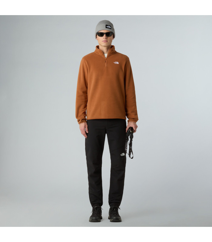The North Face Ανδρική Μπλούζα Glacier 1/4 Zip Fleece Burnt Umber-tokatlis.gr