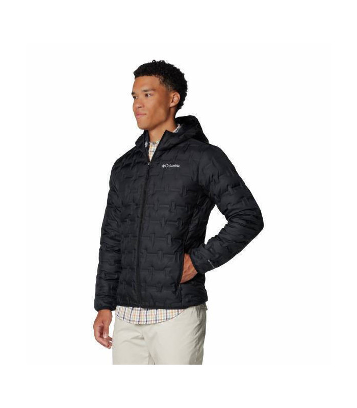Columbia Ανδρικό Μπουφάν Delta Ridge II Down Hooded Black - tokatlis.gr