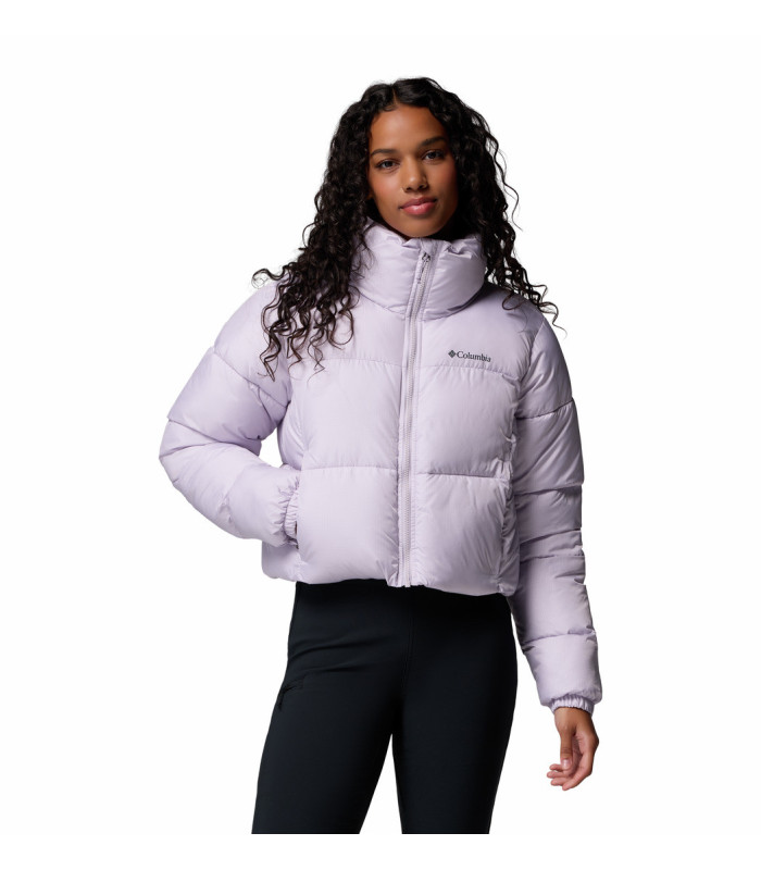 Columbia Γυναικείο Μπουφάν Puffect II Cropped Jacket Purple - tokatlis.gr