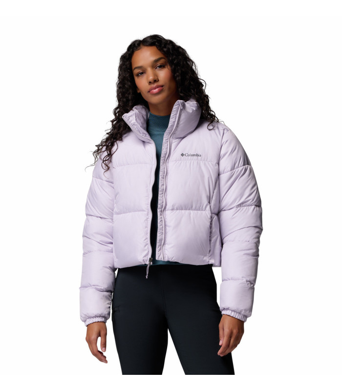 Columbia Γυναικείο Μπουφάν Puffect II Cropped Jacket Purple - tokatlis.gr