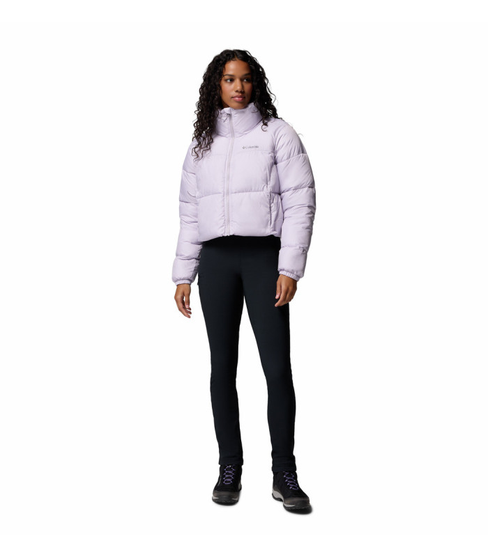 Columbia Γυναικείο Μπουφάν Puffect II Cropped Jacket Purple - tokatlis.gr