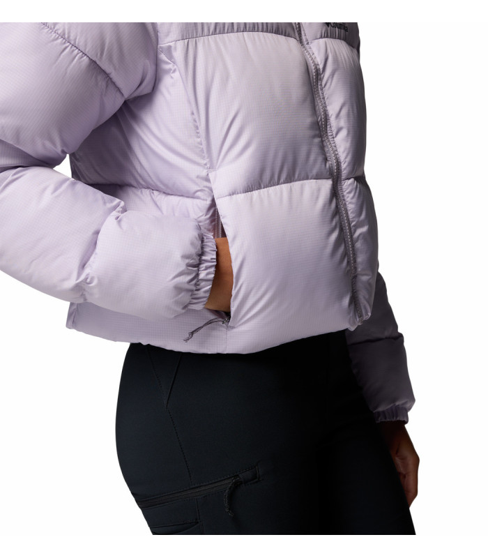 Columbia Γυναικείο Μπουφάν Puffect II Cropped Jacket Purple - tokatlis.gr