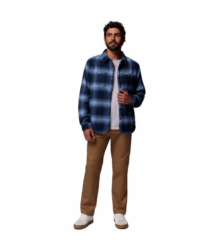 Columbia Ανδρικό Πουκάμισο Windward II Shirt Jacket Collegiate Navy Blurred Ombre