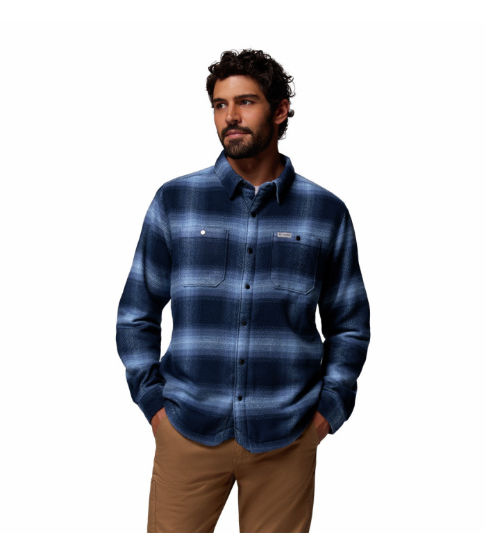 Columbia Ανδρικό Πουκάμισο Windward II Shirt Jacket Collegiate Navy Blurred Ombre