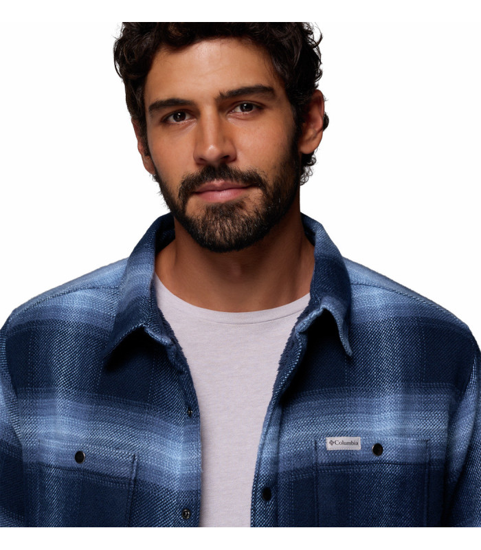 Columbia Ανδρικό Πουκάμισο Windward II Shirt Jacket Collegiate Navy Blurred Ombre