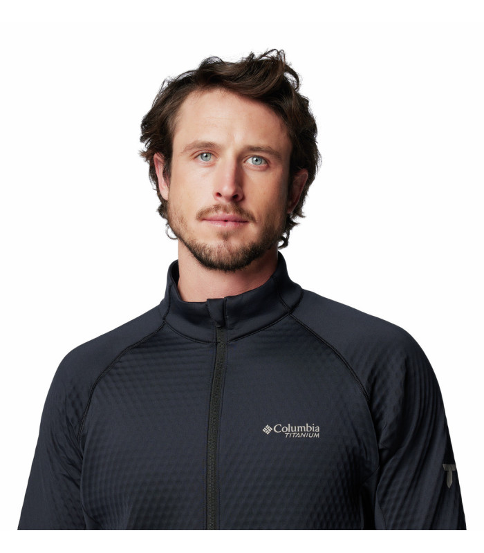 Columbia Ανδρική Μπλούζα Crystal Leaf Omni-Heat Helix Half Zip Black