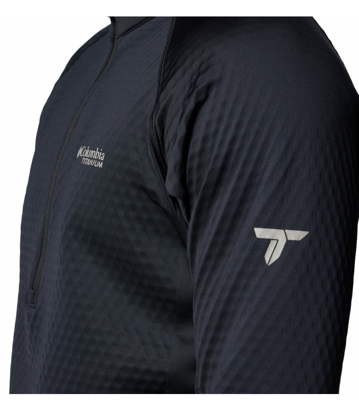 Columbia Ανδρική Μπλούζα Crystal Leaf Omni-Heat Helix Half Zip Black