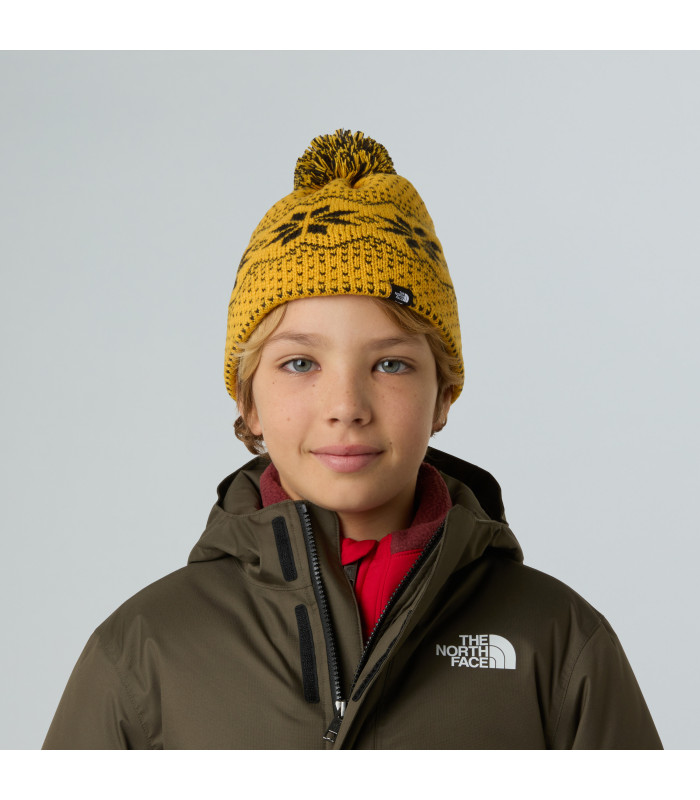 The North Face Kids Cabin Ski Tuke Summit Gold Jacquard