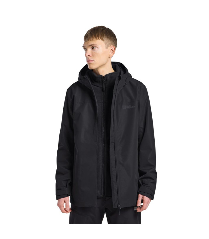 Jack Wolfskin Ανδρικό Μπουφάν Taubenberg Black