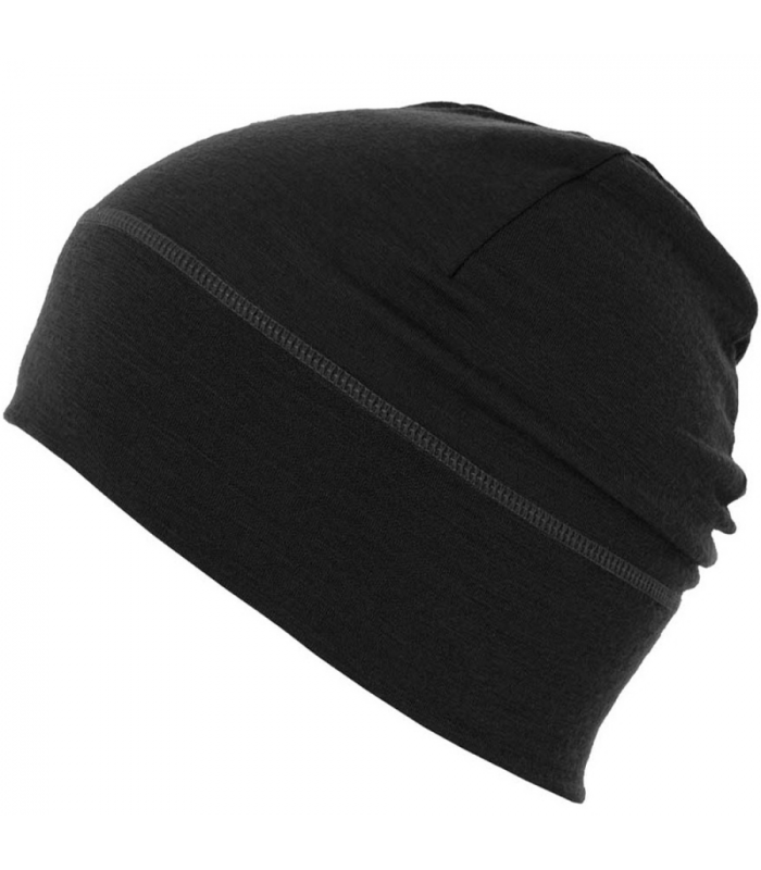 Matt - Light Merino Wool Beanie Black