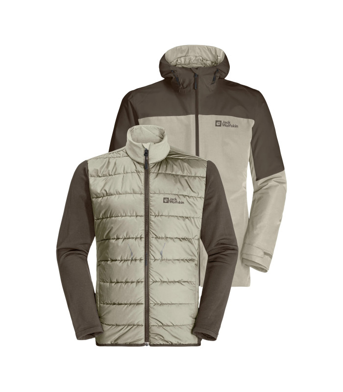 Jack Wolfskin Ανδρινό Μπουφάν GLAABACH 3IN1 Seal