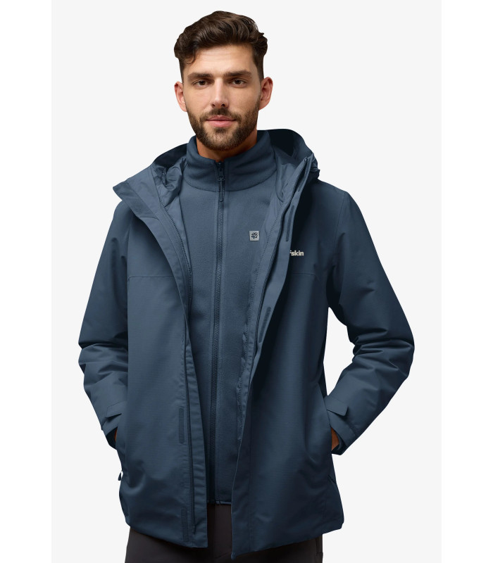 Ανδρικό Μπουφάν Jack Wolfskin Taubenberg 3in1 Texapore Midnight Sky | tokatlis.gr