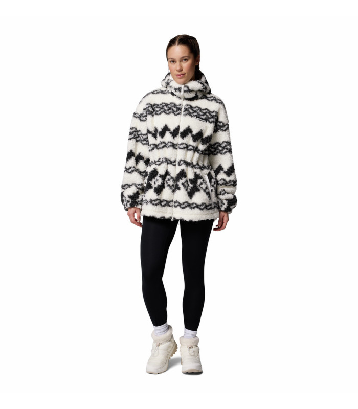 Columbia Γυναικεία Ζακέτα Rare Escape Hooded Fleece Jacket Shark Knit Knot Tonal