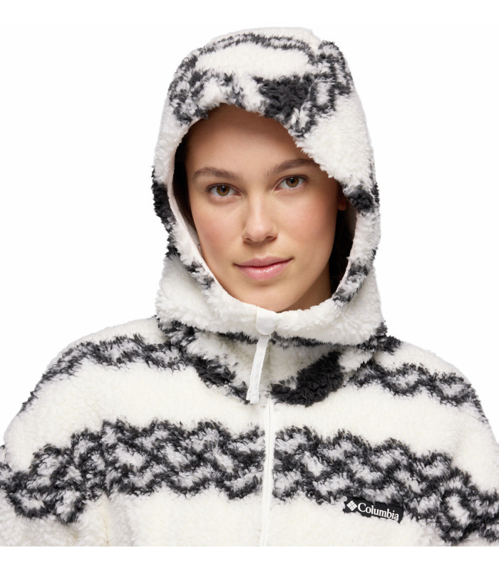 Columbia Γυναικεία Ζακέτα Rare Escape Hooded Fleece Jacket Shark Knit Knot Tonal