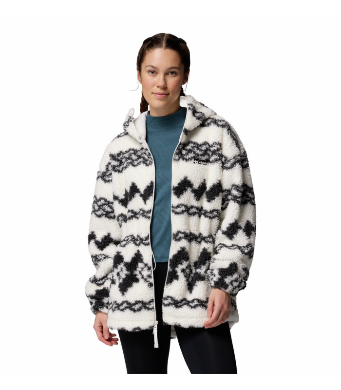 Columbia Γυναικεία Ζακέτα Rare Escape Hooded Fleece Jacket Shark Knit Knot Tonal
