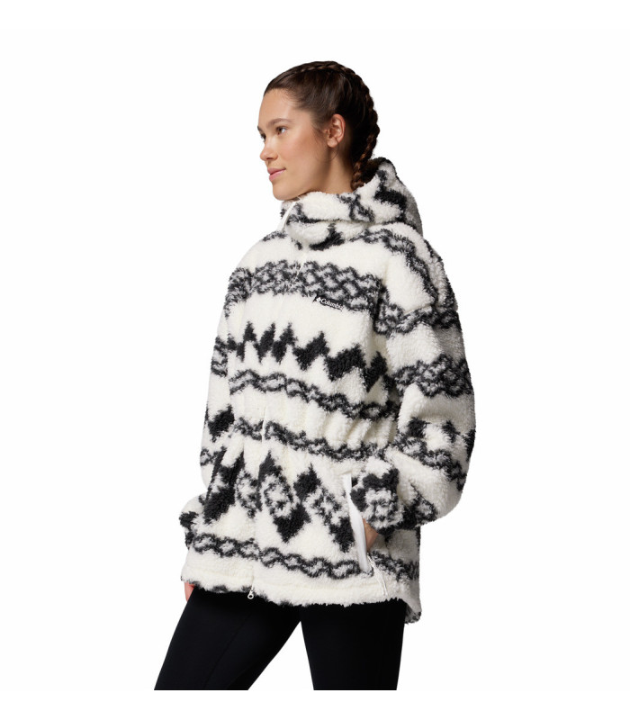 Columbia Γυναικεία Ζακέτα Rare Escape Hooded Fleece Jacket Shark Knit Knot Tonal