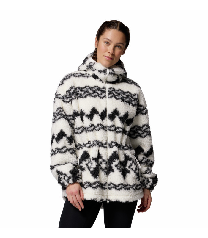 Columbia Γυναικεία Ζακέτα Rare Escape Hooded Fleece Jacket Shark Knit Knot Tonal
