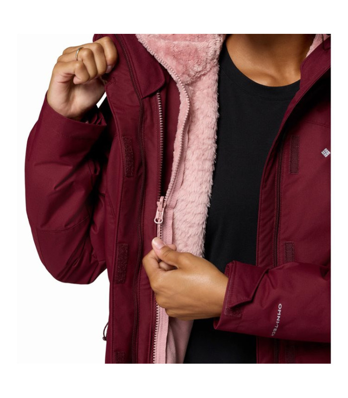 Columbia Γυναικείο Μπουφάν Bugaboo III Fleece Interchange Jacket Rich Wine