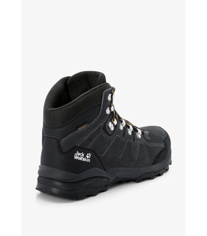 Jack Wolfskin Ανδρικά Μποτάκια Refugio Texapore Mid Phantom / Burly Yellow Xt