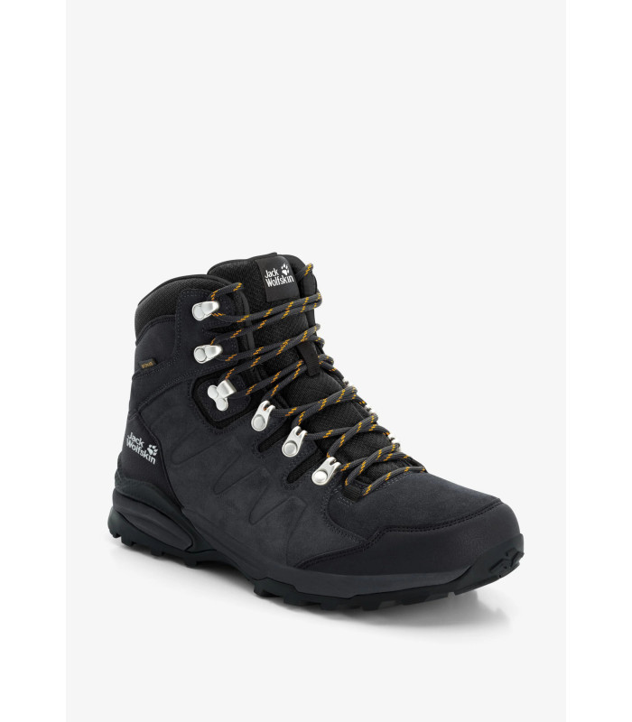 Jack Wolfskin Ανδρικά Μποτάκια Refugio Texapore Mid Phantom / Burly Yellow Xt