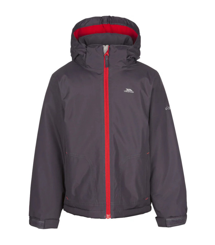 Trespass Παιδικό Μπουφάν Rudi Waterproof Dark Grey