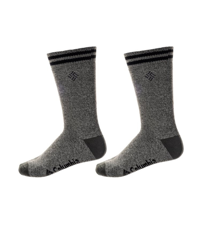 Columbia Ανδρικές Κάλτσες 2 Ζεύγη Lifestyle Thermal Crew Grey