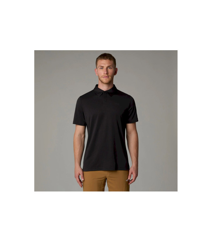 The North Face Ανδρικό Μπλουζάκι Tanken Polo Black  - tokatlis.gr