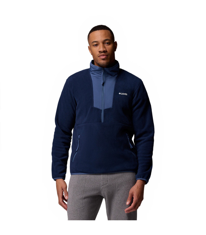 Columbia Ανδρική Μπλούζα Sequoia Grove Half Zip Fleece Collegiate Navy, Dark Mountain