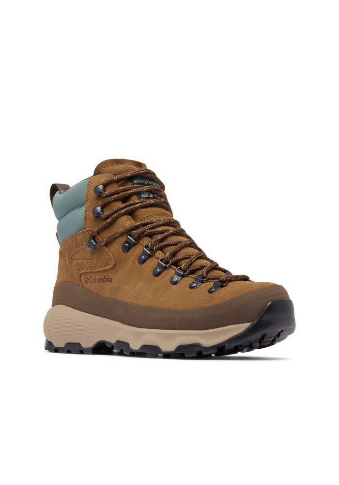 Ανδρικό αδιάβροχο μποτάκι πεζοπορίας Columbia Newton Alpine PT Boot από σουέτ δέρμα με σόλα Omni-Grip σε πλάγια όψη