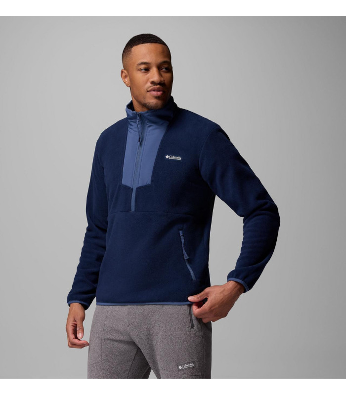 Columbia Ανδρική Μπλούζα Sequoia Grove Half Zip Fleece Collegiate Navy, Dark Mountain