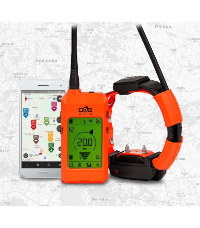 X30T Set GPS & Εκπαίδευσης Πορτοκαλί, DogTrace