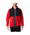 Columbia Ανδρική Ζακέτα Sage Peak Full Zip Fleece Sail Red, Black