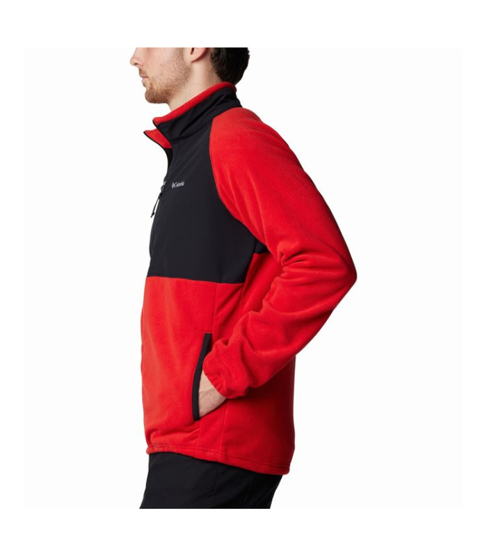 Columbia Ανδρική Ζακέτα Sage Peak Full Zip Fleece Sail Red, Black