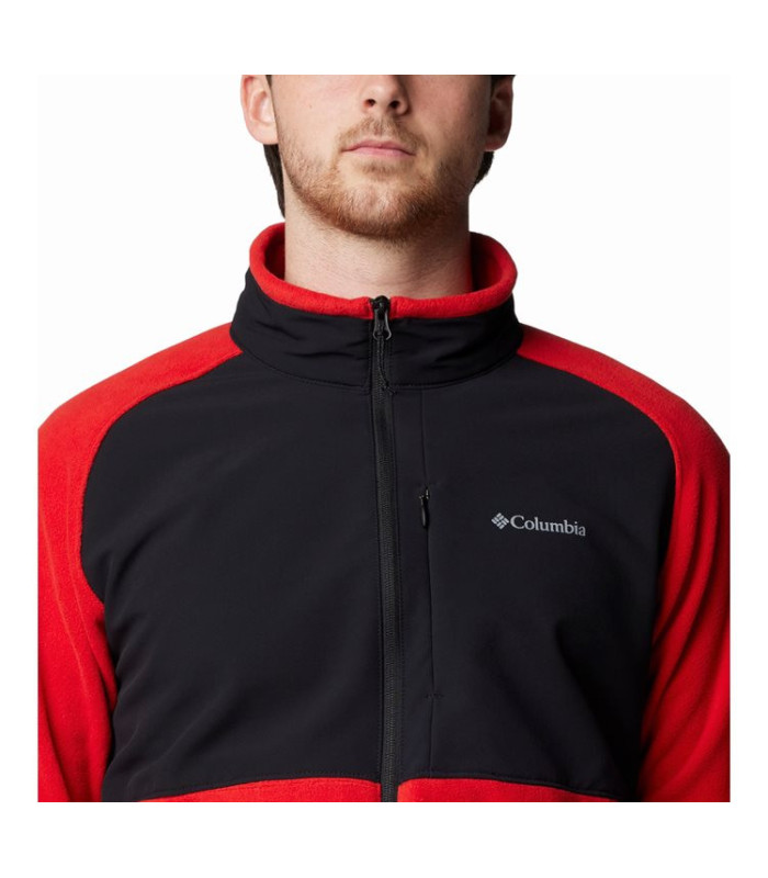 Columbia Ανδρική Ζακέτα Sage Peak Full Zip Fleece Sail Red, Black