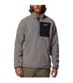 Columbia Ανδρική Μπλούζα Jasper Ridge Pebbled Half Zip Fleece City Grey, Black