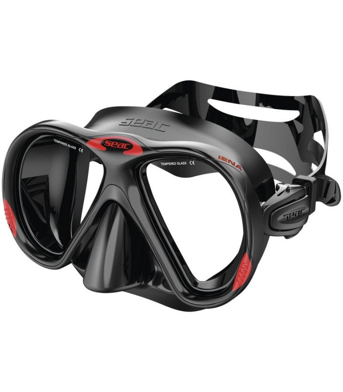 Seac Iena Μάσκα Κατάδυσης Μαύρη/Κόκκινη