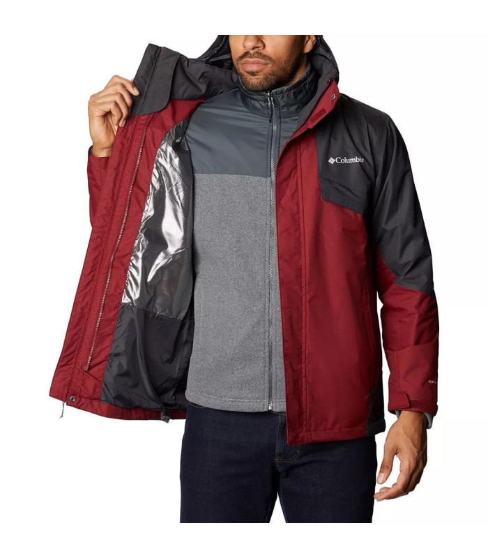 Columbia Ανδρικό Μπουφάν  Bugaboo II Fleece Interchange 3 in 1 Red Jasper/Shark/Charcoal Heather